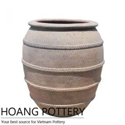 Antique Style Ceramic Oldstone Flower Pot (HPSB087)