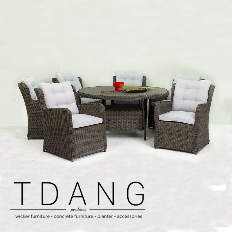 Key West 6 Piece Dining Set with Cushion Key West 6 Piece Dining Set with Cushion