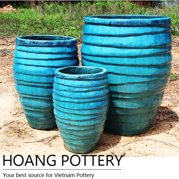 Aqua Blue outdoor Ceramic planter Aqua Blue outdoor Ceramic planter