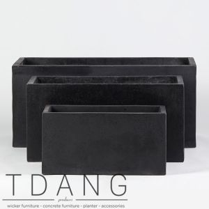 Light Cement Rectangular Pots (TD9109)