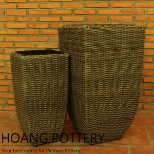 Beautiful Design Wicker Planter Decor (HPW065)