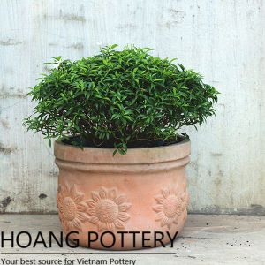 Sunflower Pattern Garden Pots (HPTC071)