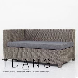 Crosley Wicker Right Hand Sofa 2 Seats (TD3020)