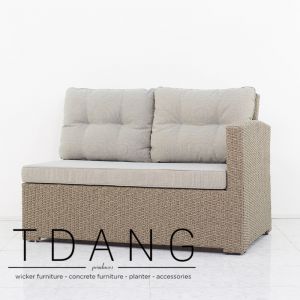 Belvedere Wicker Left Hand Sofa 2 Seats (TD3048)