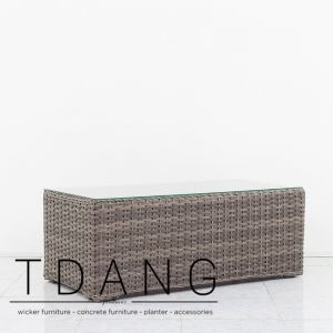 Helena Brown Wicker Table (TD4034)