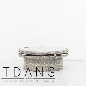 Dreux Round Wicker Table (TD4035)