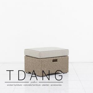 Belvedere Wicker Ottoman (TD5006)