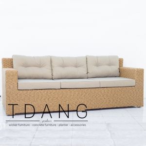 Abbey Wicker Sofa 3 Seats (Code 3061)