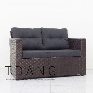 Kacos Wicker Sofa 2 Seats (Code 3065)