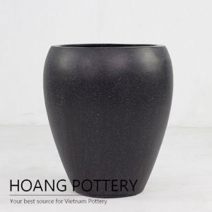 Round Vase tapered terrazzo planters