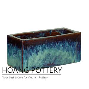 Beautiful rectangular ceramic planter