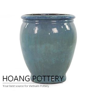 Burnt green beautiful ceramic urn