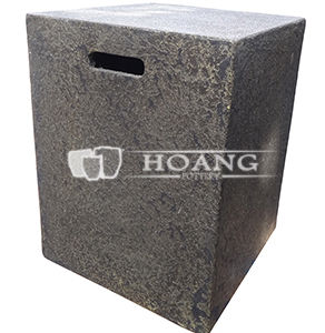 Rectangular cement chair