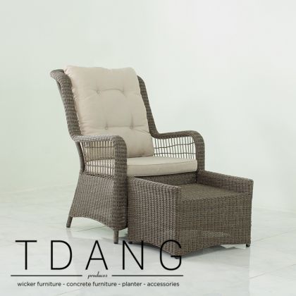 Elise Relax Wicker Chair with Ottoman (Code 2016)