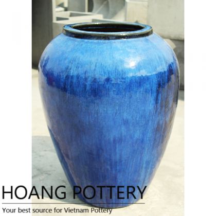 Belly shape Glazed Planter (HPAN016)