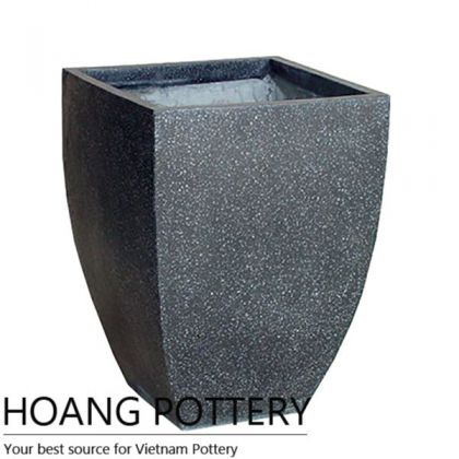 Low Square design Terrazzo Flower pot (TAT037)