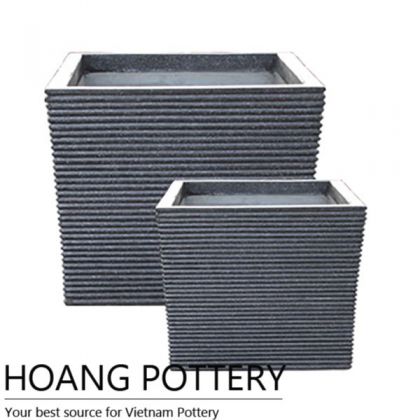 Row Square Terrazzo Flower Pot (TAT058)