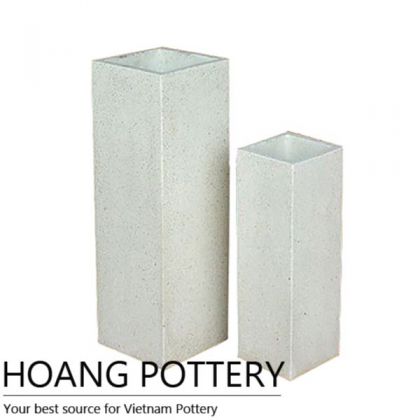 White Tall Terrazzo Flower Pot (TAT073)