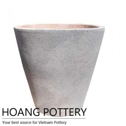 Quality Round Oldstone Flower Planter Garden Decor (HPSB043)