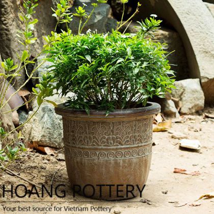 Rustic Design Flower Pot Garden Decor (HPHP018)