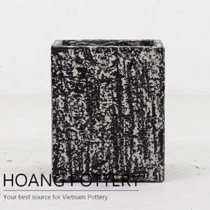 Cube rustic concrete pot ( HPR015)