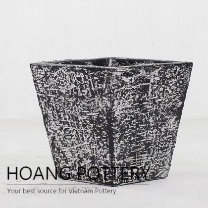 Square rustic Cement Planters ( HPR017)