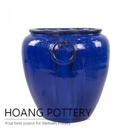 Super big blue urn for garden decor