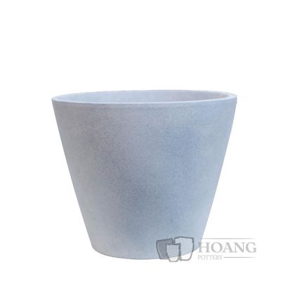 Grey Fiberglass Pot