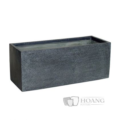 Rectangular fiberglass trough