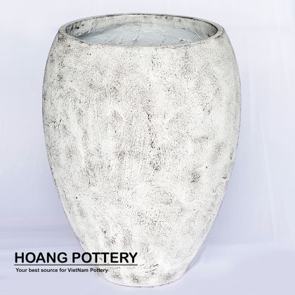 White-Wax Cement Pot