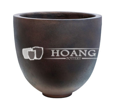 Brown Fiberglass Pot