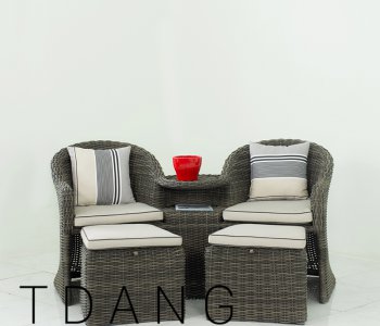 High quality vietnam wicker loveseat