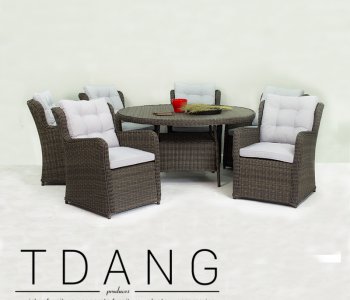Vietnam high quality wicker dining set